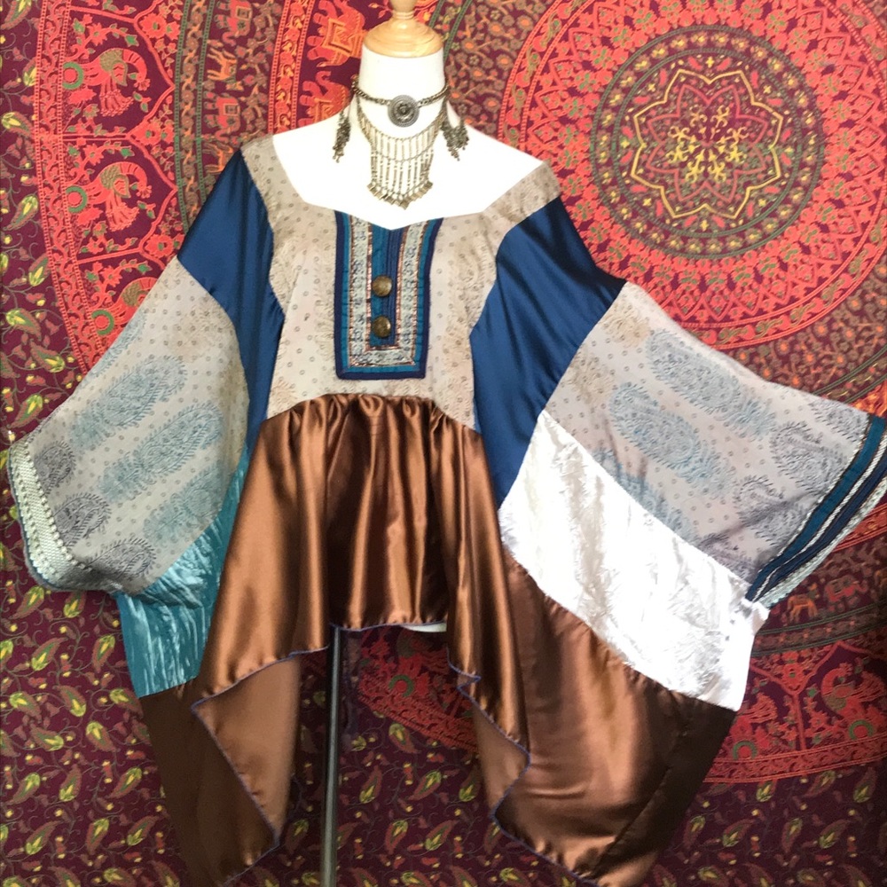 Gypsy tunic top handmade one-off | OOAK
